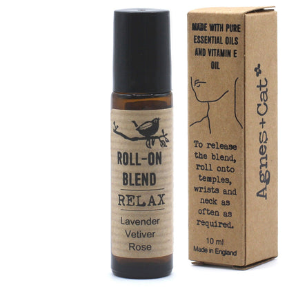 Agnes + Cat Roll On Essential Oil Blend - RELAX - Vivid Aromas UK