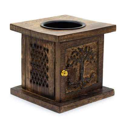 Large Mango Box Burner - Tree of life - Vivid Aromas UK