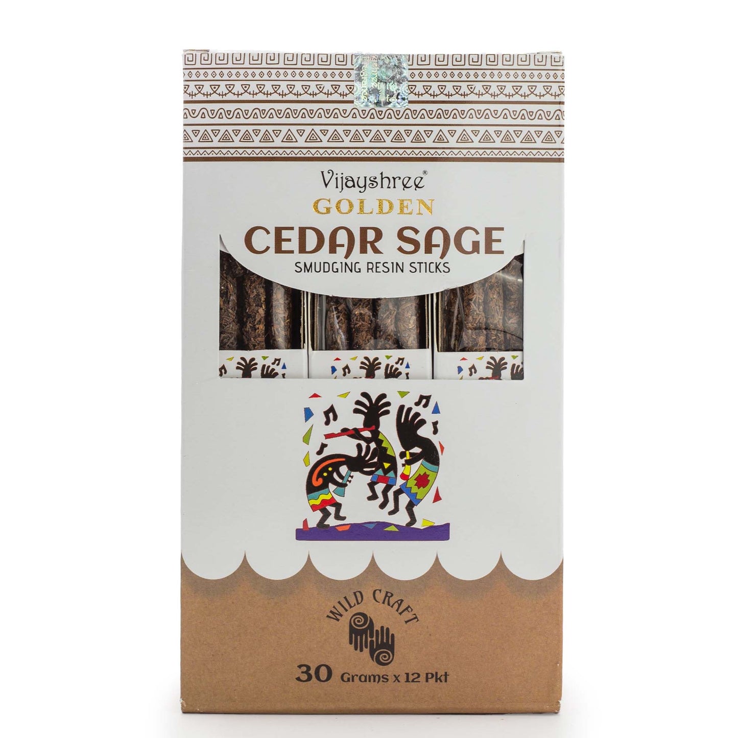 Golden Cedar Sage Smudging Resin Sticks – 30g - Vivid Aromas UK