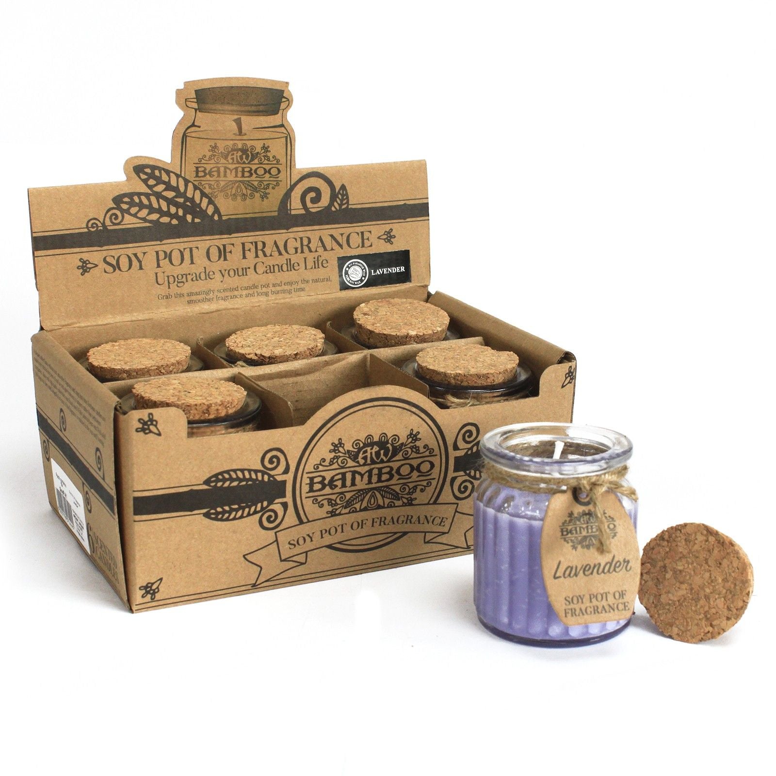 Lavender Soy Pot of Fragrance Candles - Vivid Aromas UK