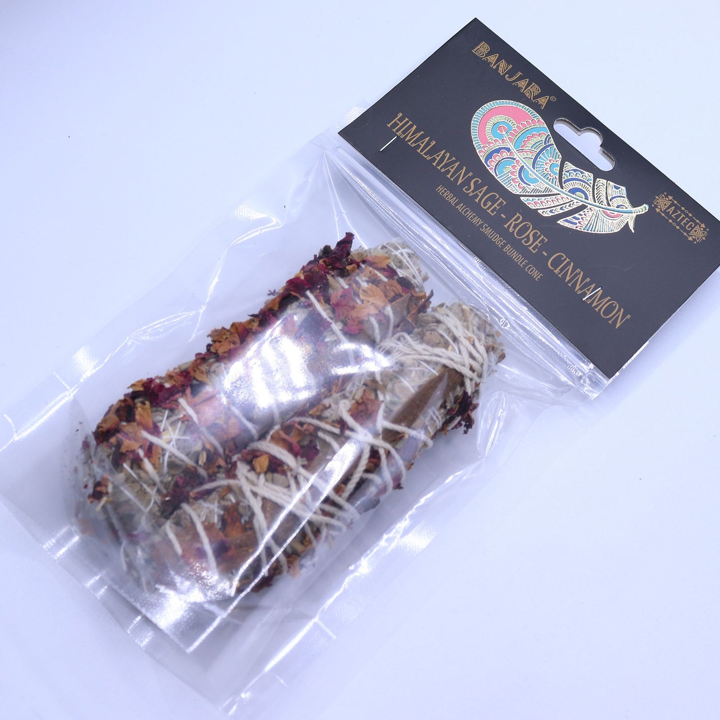 Banjara Smudge - Himalayan Sage, Rose, Cinnamon - Vivid Aromas UK