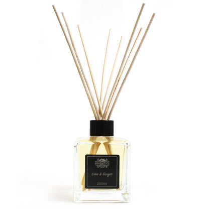 200ml Lime & Ginger Essential Oil Reed Diffuser - Vivid Aromas UK