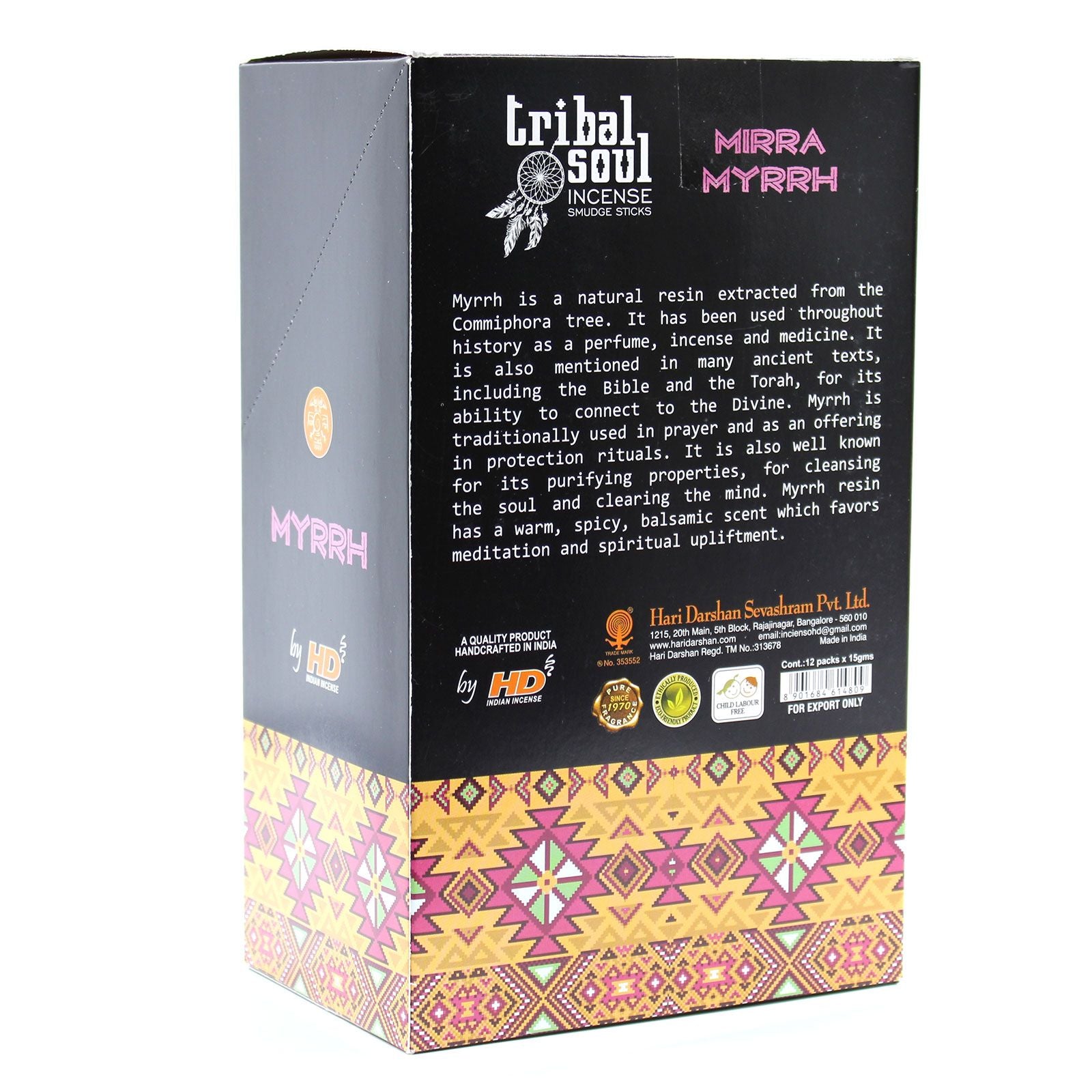 Tribal Soul Incense Sticks - Myrrh - Vivid Aromas UK