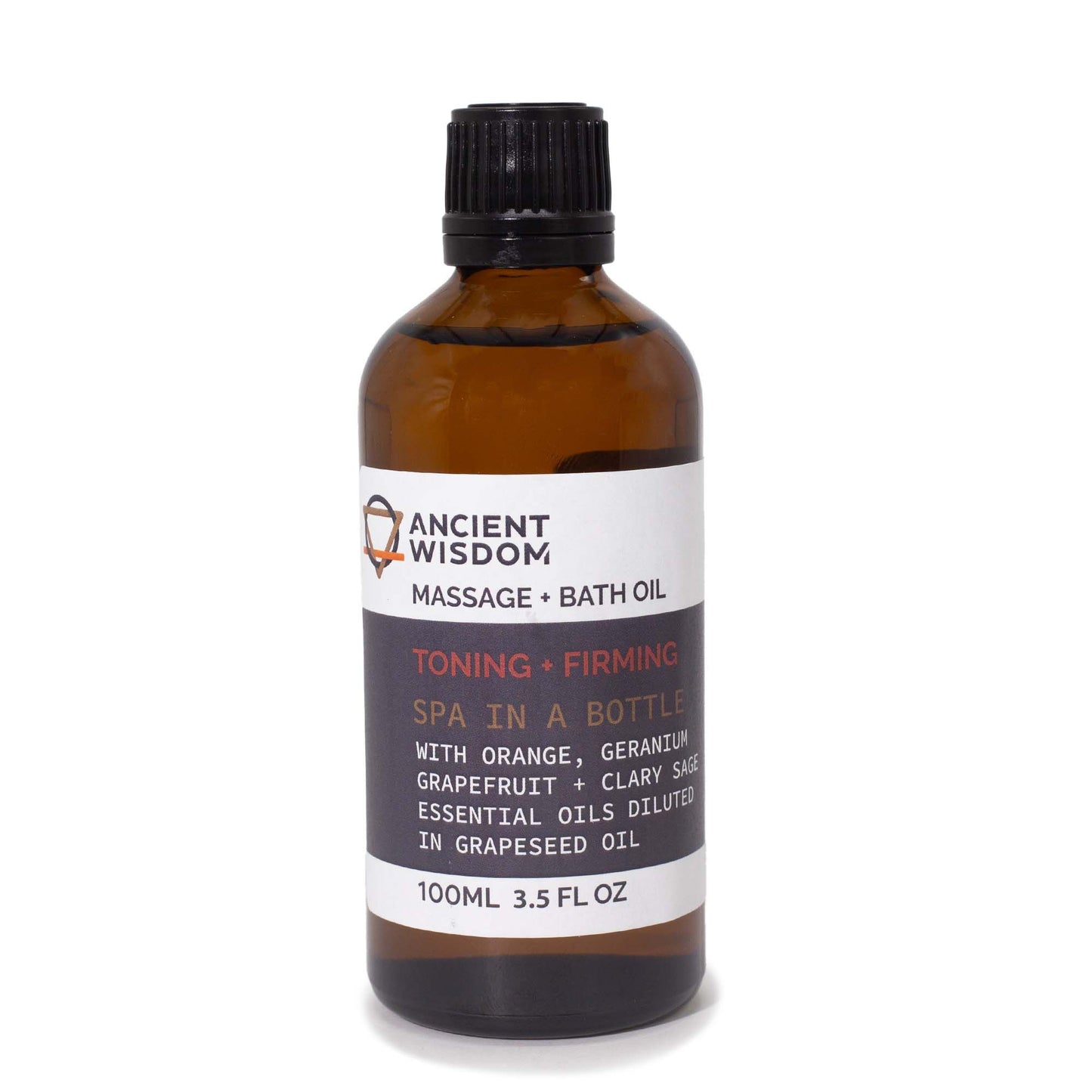 Toning & Firming Massage Oil - 100ml - Vivid Aromas UK