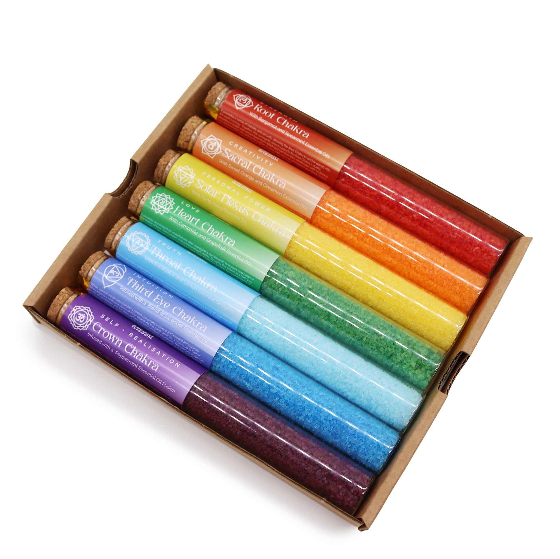 Chakra Bath Salt - Gift Pack of 7 - Vivid Aromas UK