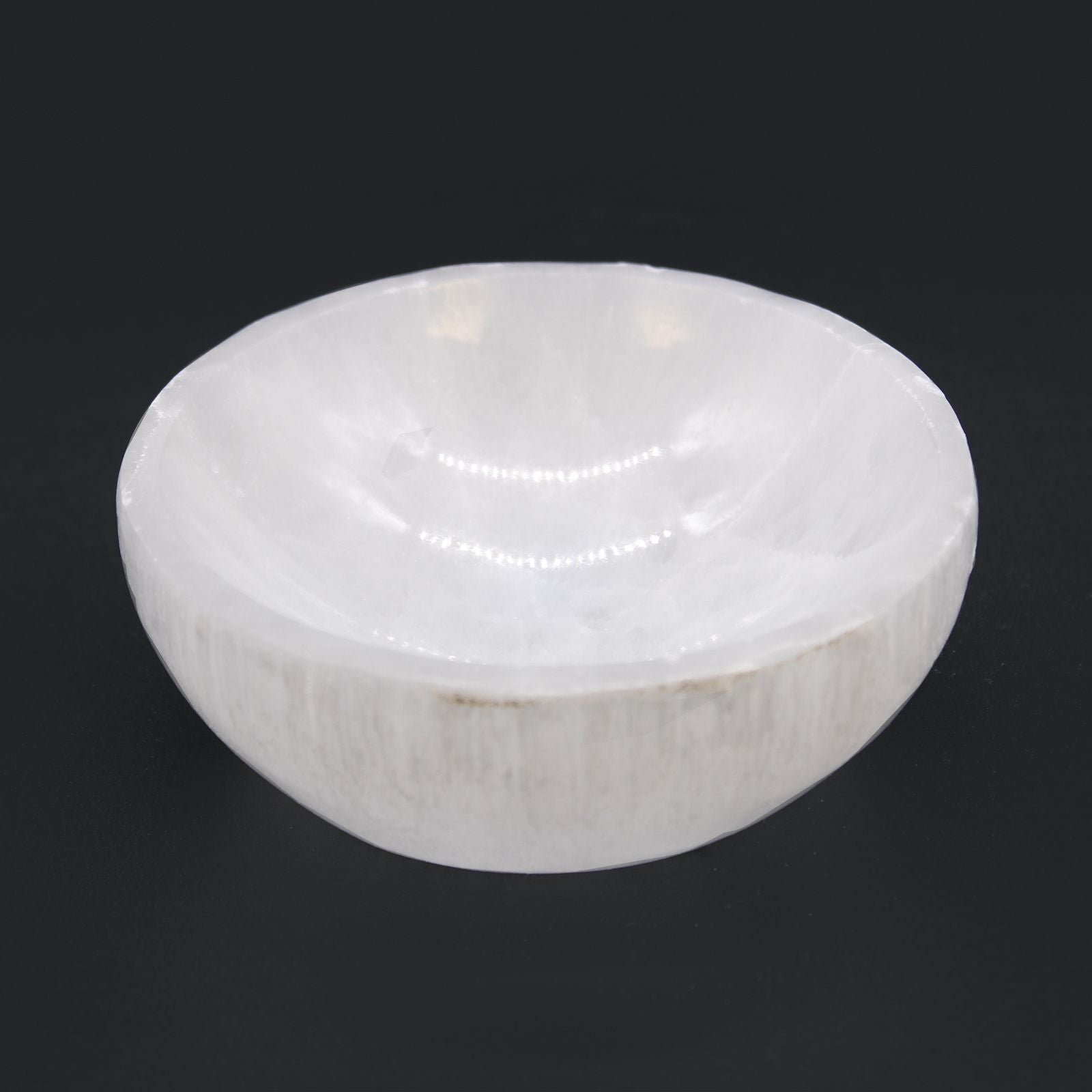 Selenite Round Bowl - 10cm - Vivid Aromas UK