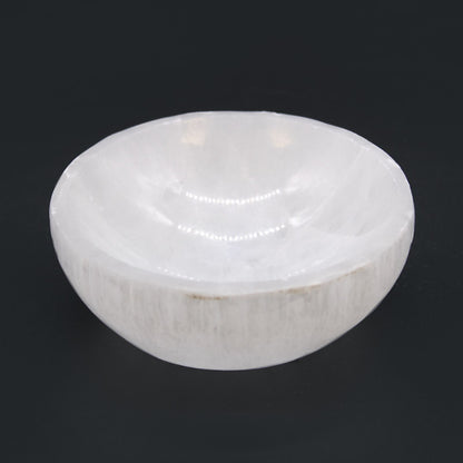 Selenite Round Bowl - 10cm - Vivid Aromas UK