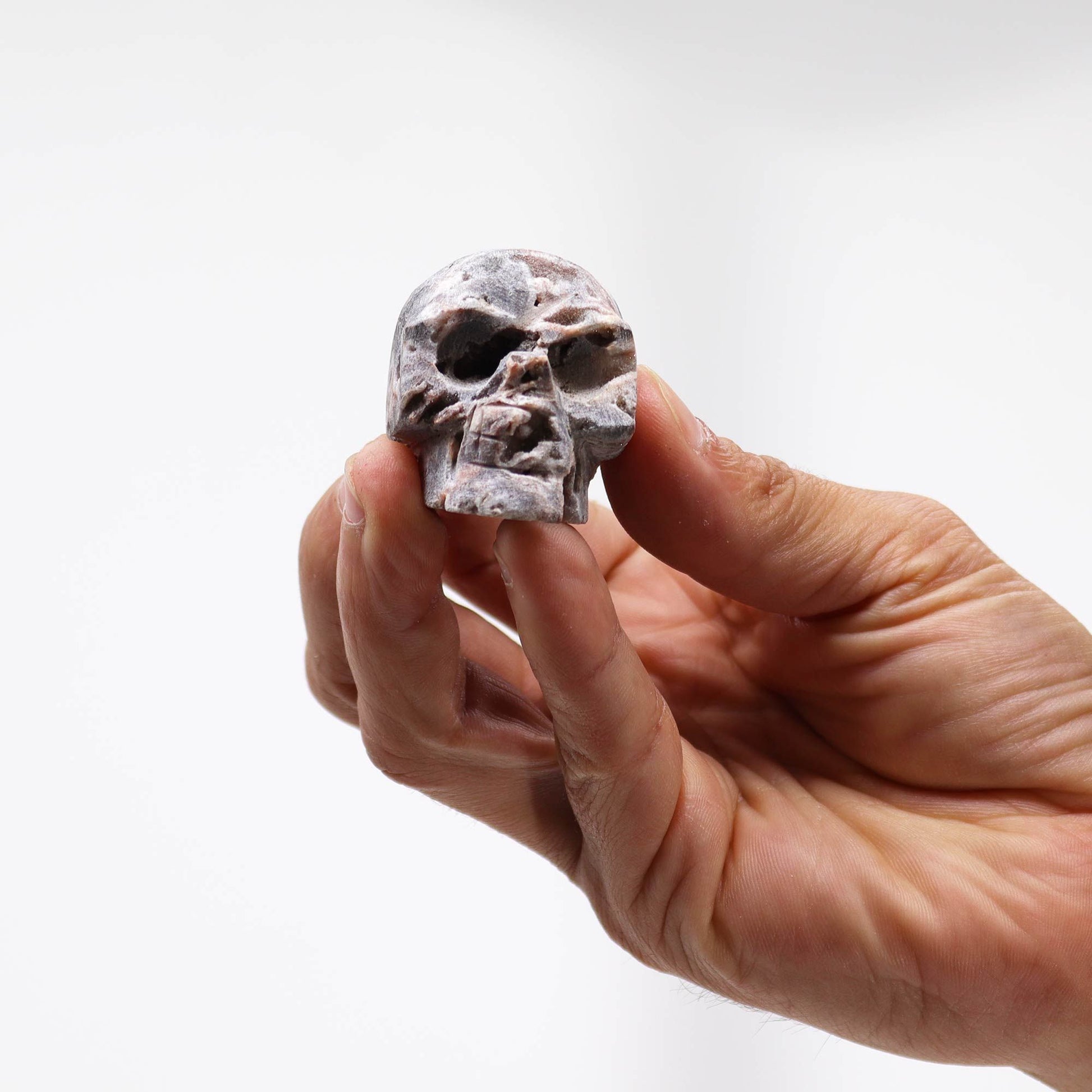 Calcite Geode Carved Skull - Vivid Aromas UK