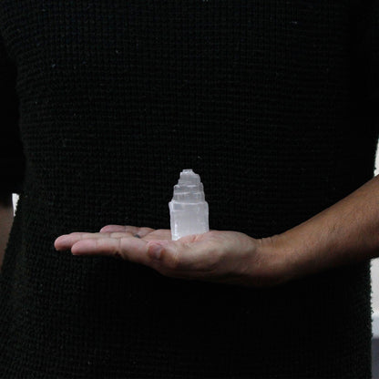 Natural Selenite Tower - 5 cm - Vivid Aromas UK