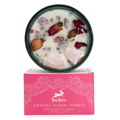 Hop Hare Crystal Magic Flower Candle - The Lovers - Vivid Aromas UK