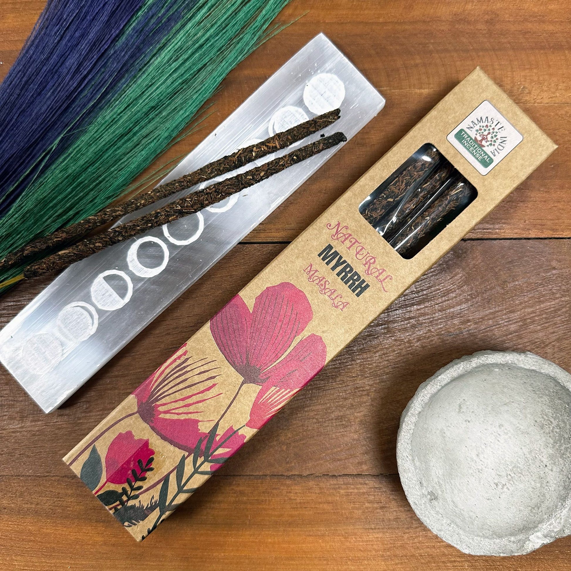 Natural Botanical Masala Incense - Myrrh - Vivid Aromas UK