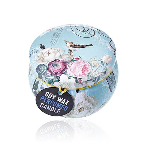 Art Tin Candle - Assorted Design - Parisian Weekend - Peonies - Vivid Aromas UK
