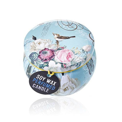 Art Tin Candle - Assorted Design - Parisian Weekend - Peonies - Vivid Aromas UK
