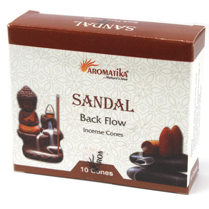 Aromatica Backflow Incense Cones - Sandalwood - Vivid Aromas UK
