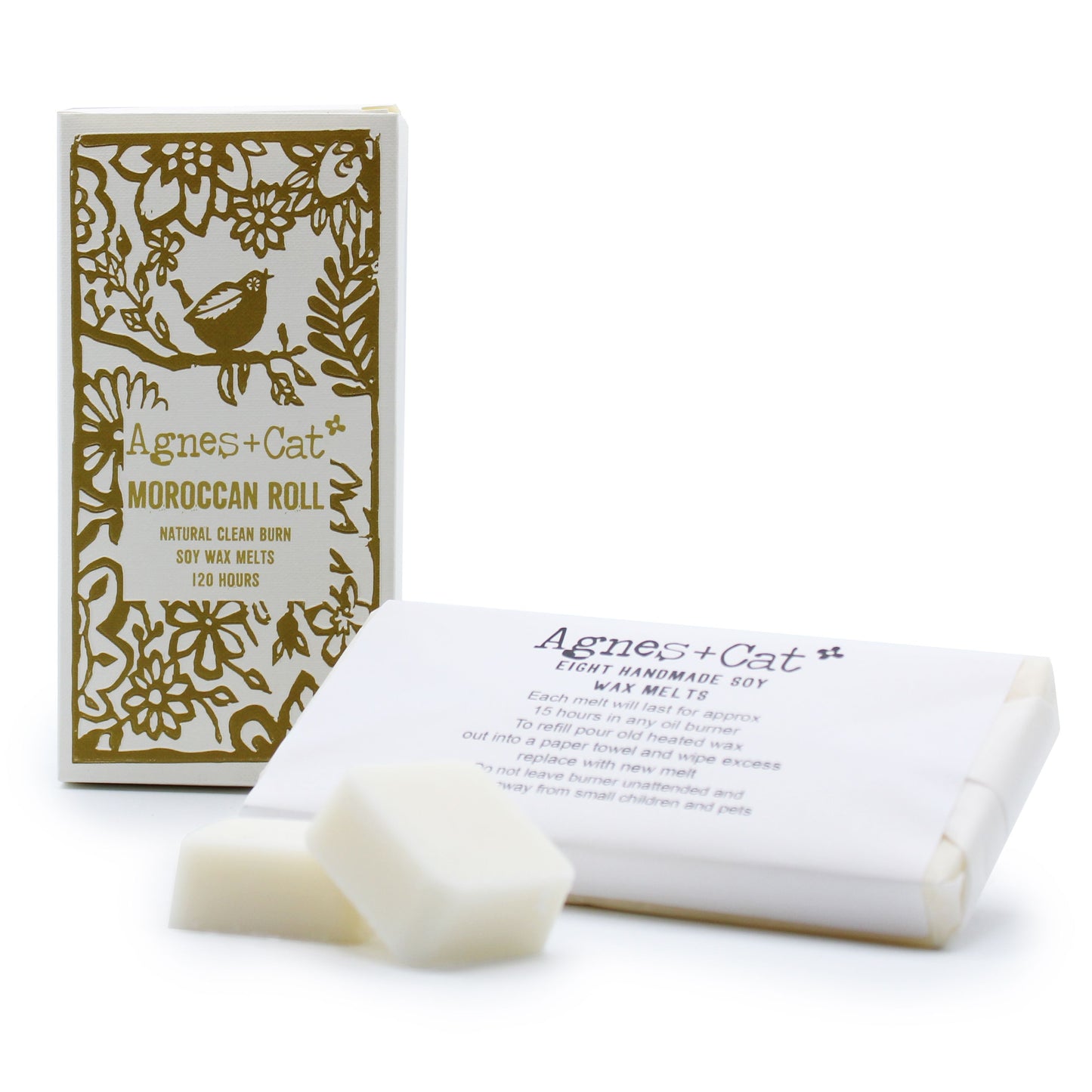 Agnes + Cat Box of 8 Wax Melts - Moroccan Roll - Vivid Aromas UK