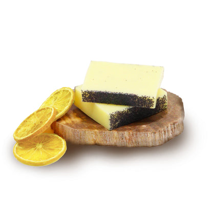 Lemon Poppy Soap Bar - Approx 100g - Vivid Aromas UK