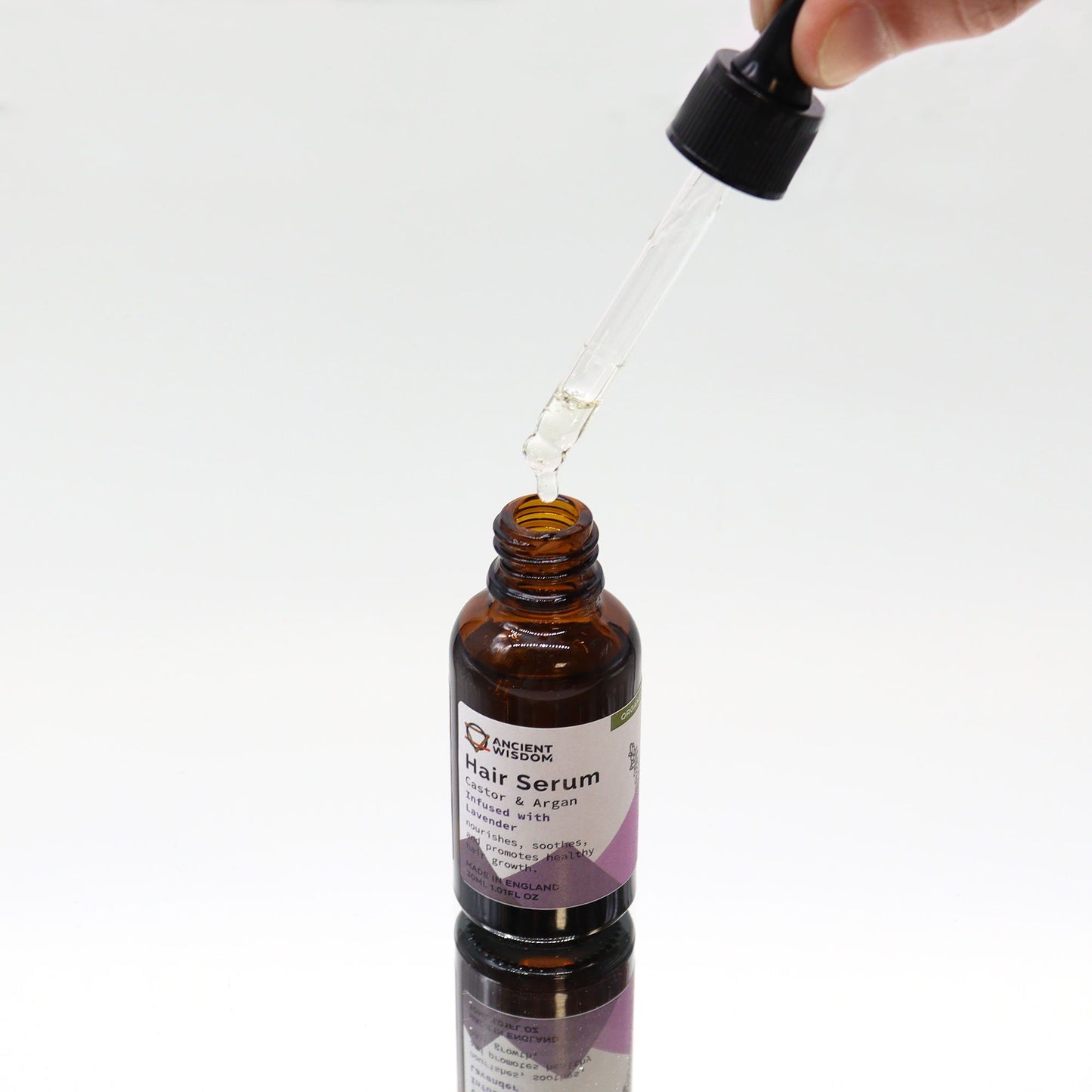 Organic Hair Serum 30ml - Lavender - Vivid Aromas UK