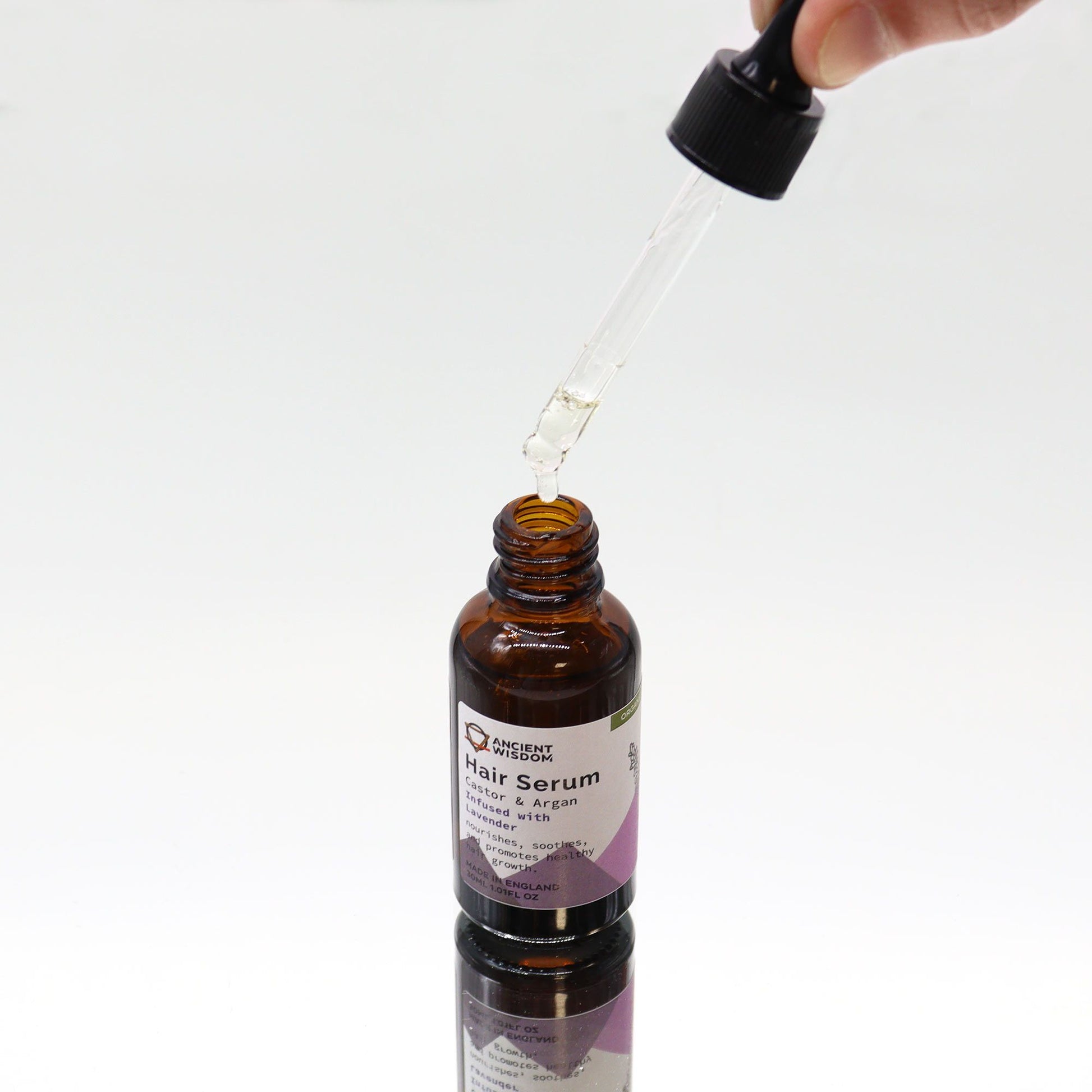 Organic Hair Serum 30ml - Lavender - Vivid Aromas UK
