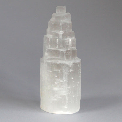 Natural Selenite Tower - 10 cm - Vivid Aromas UK
