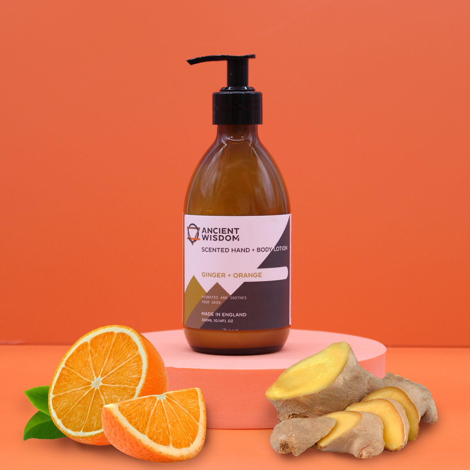 Ginger & Orange Lotion 300ml - Vivid Aromas UK