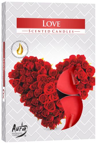 Set of 6 Scented Tealights - Love - Vivid Aromas UK
