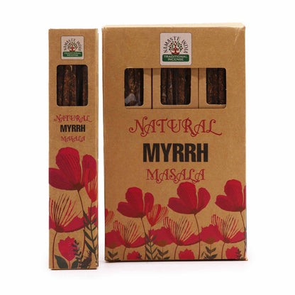 Natural Botanical Masala Incense - Myrrh - Vivid Aromas UK