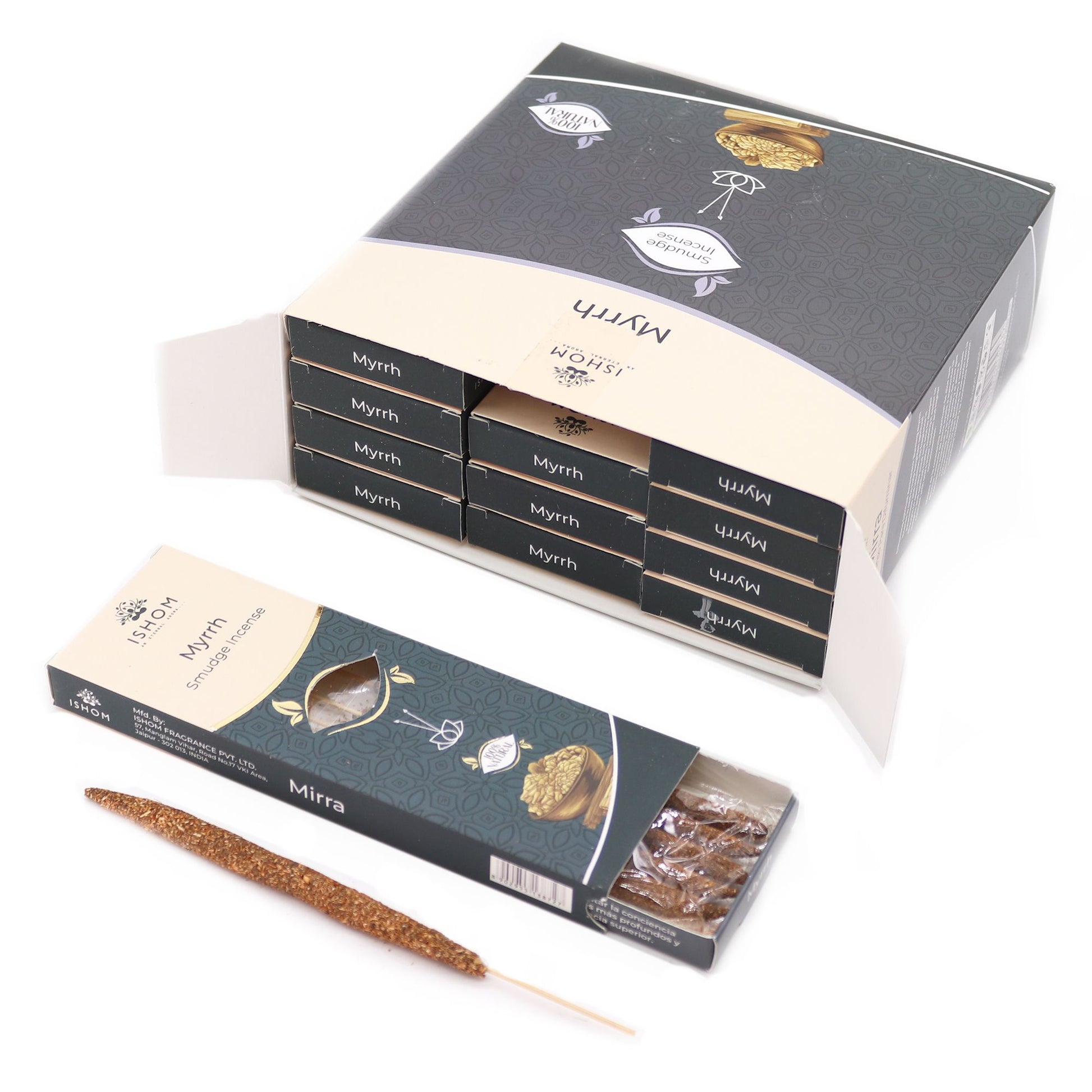 Ishom Smudge Incense - Myrrh - Vivid Aromas UK