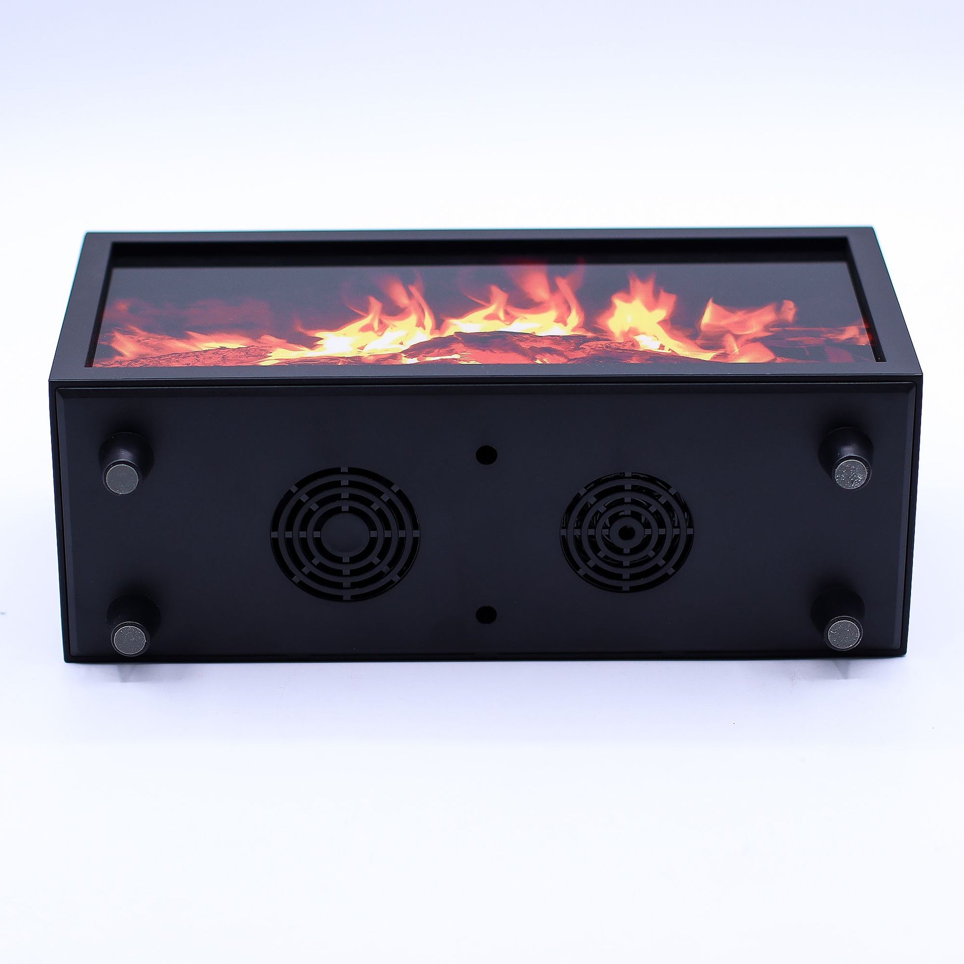 Flame Effect Aroma Diffuser with Birdsound - Black USB - Colour Change - Vivid Aromas UK