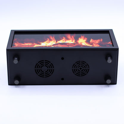 Flame Effect Aroma Diffuser with Birdsound - Black USB - Colour Change - Vivid Aromas UK
