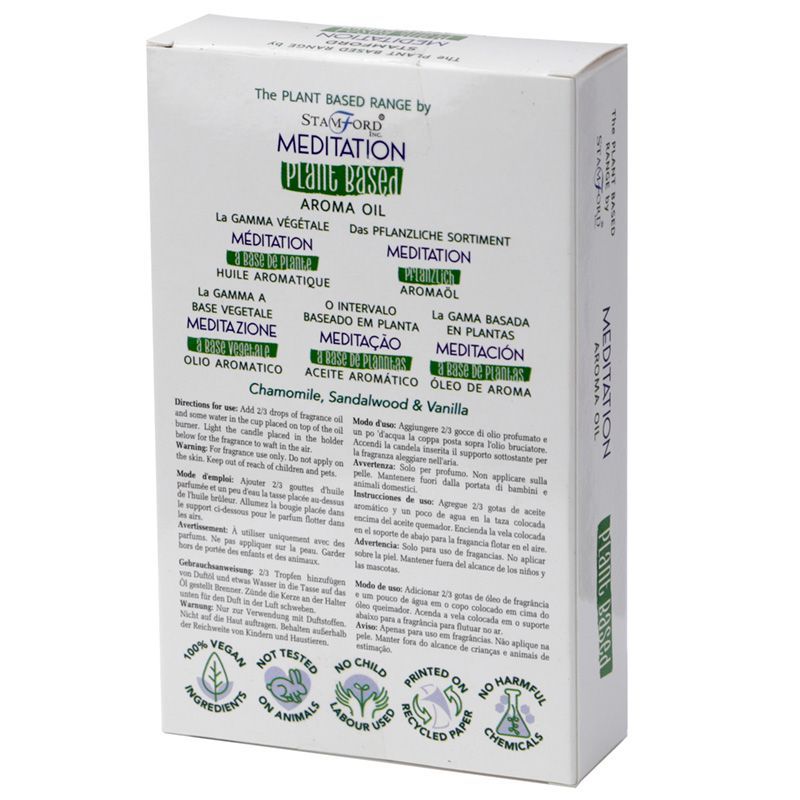 Plant Based Aroma Oil - Meditation - Vivid Aromas UK