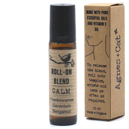 Agnes + Cat Roll On Essential Oil Blend - CALM - Vivid Aromas UK