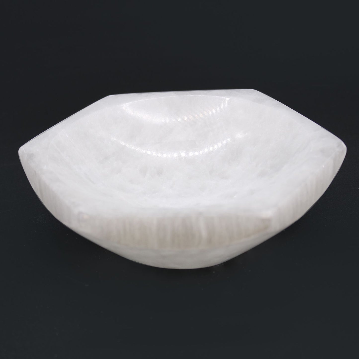 Selenite Hex Bowl - 15cm - Vivid Aromas UK