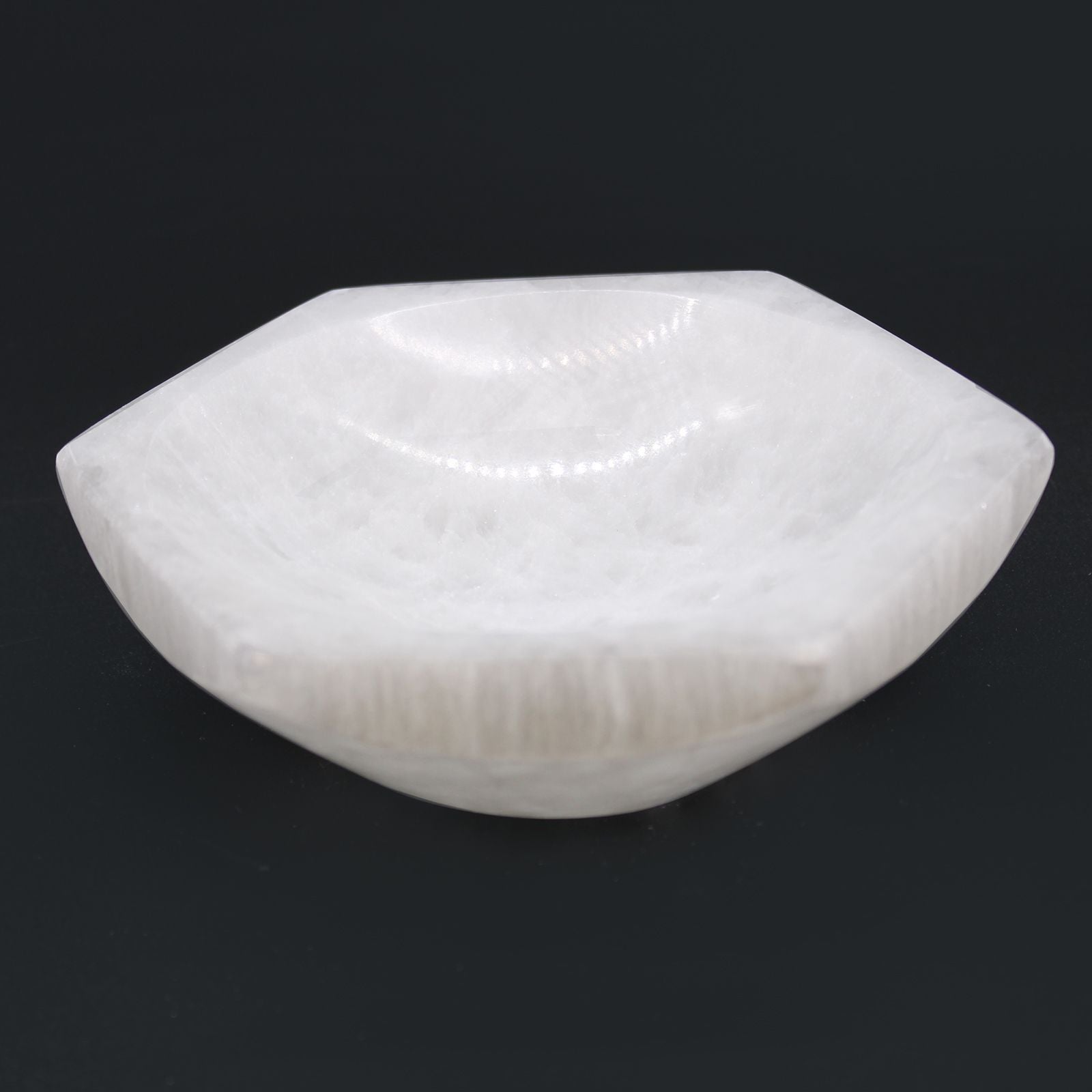 Selenite Hex Bowl - 15cm - Vivid Aromas UK