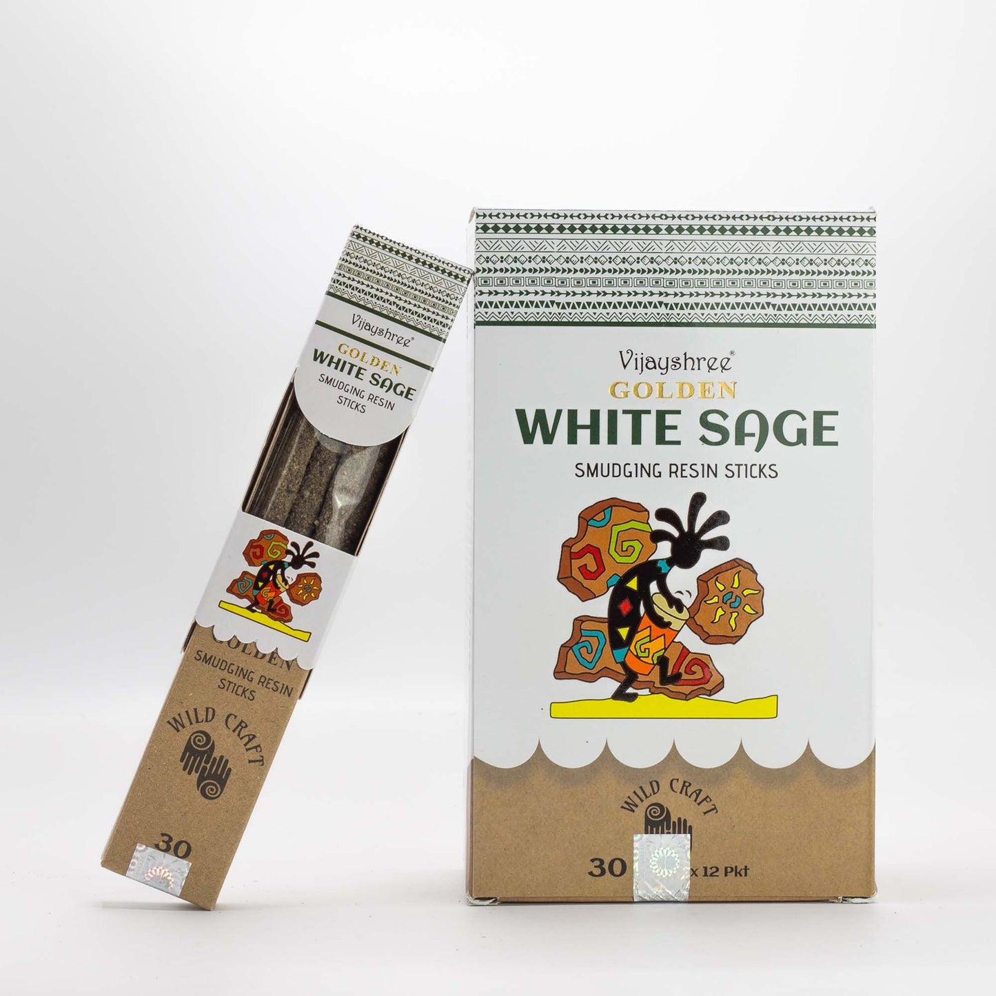 Golden White Sage Smudging Resin Sticks – 30g - Vivid Aromas UK