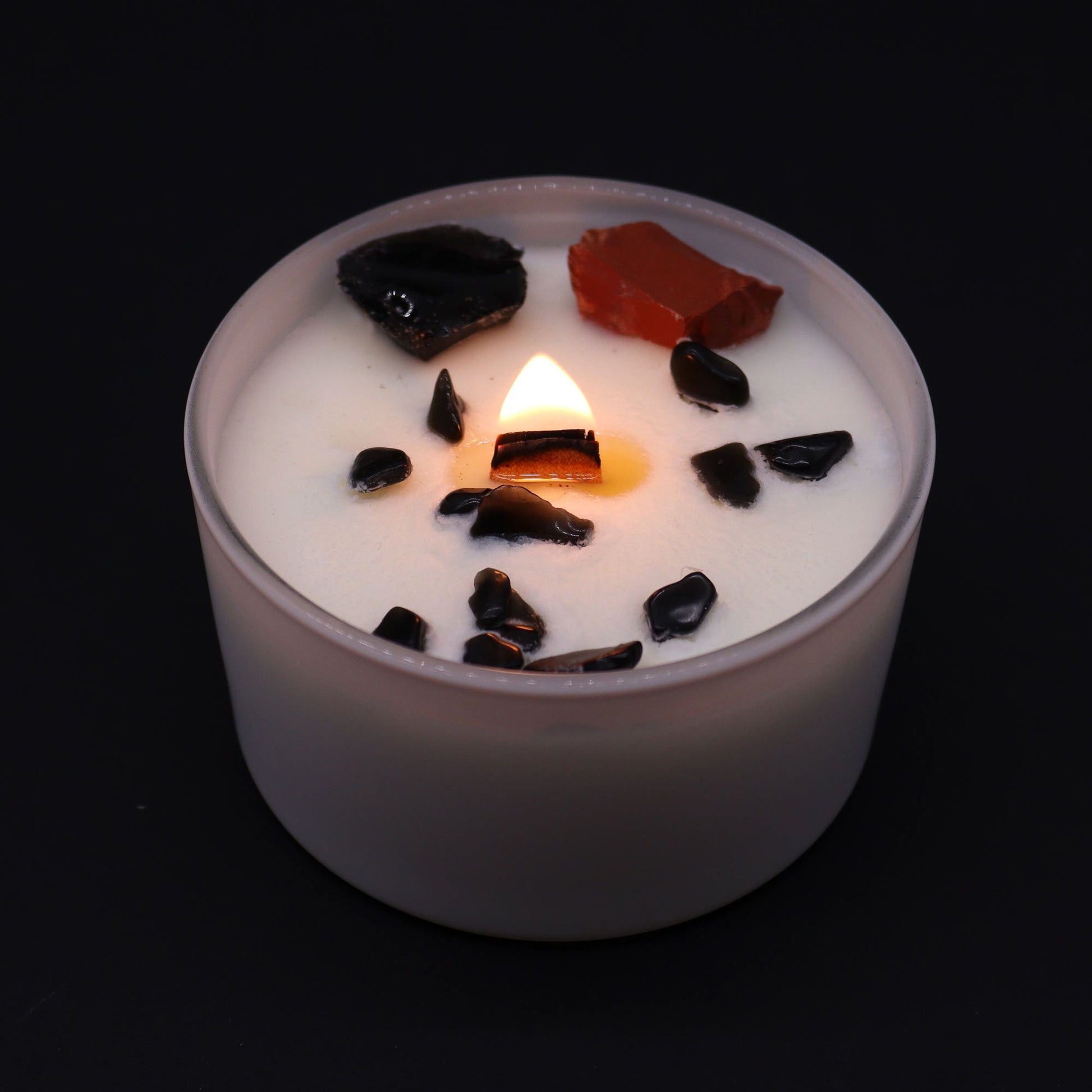 Chakra Crystal Candles - Root Chakra - Vivid Aromas UK