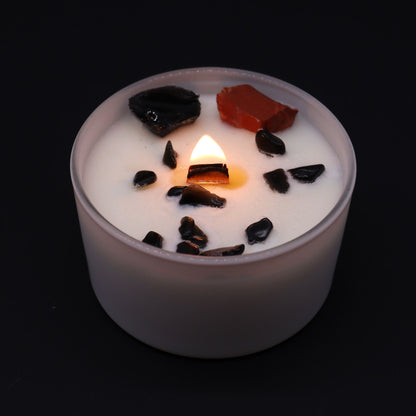 Chakra Crystal Candles - Root Chakra - Vivid Aromas UK