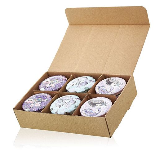Art Tin Candle - Assorted Design - Sea life - Rasberry - Vivid Aromas UK