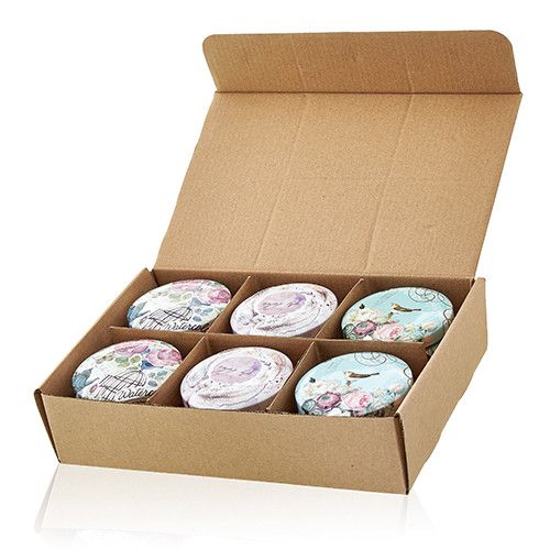 Art Tin Candle - Assorted Design - Parisian Weekend - Peonies - Vivid Aromas UK
