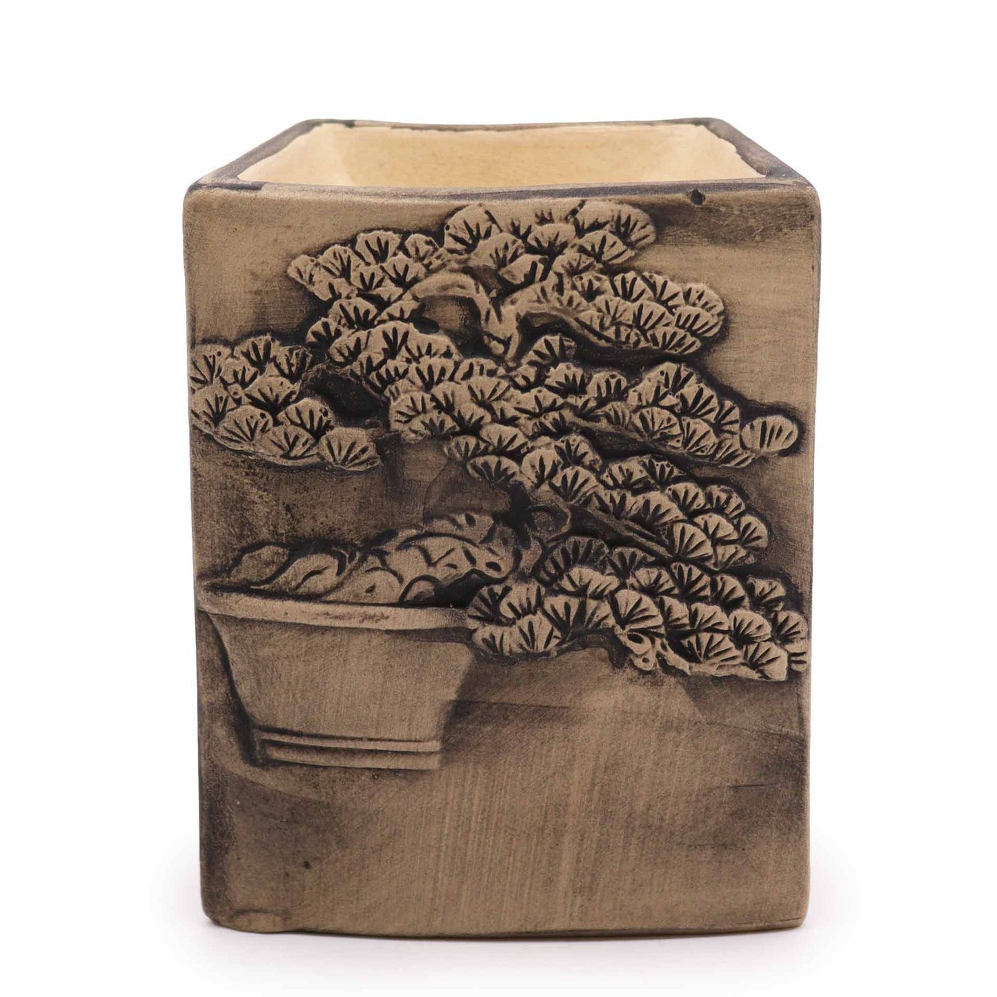 Hand Painted Bonsai Burner - Slate - Vivid Aromas UK