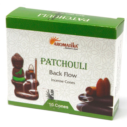 Aromatica Backflow Incense Cones - Patchouli - Vivid Aromas UK