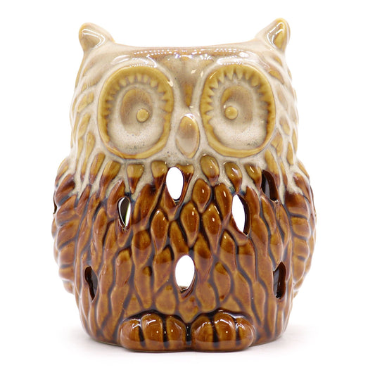 Classic Rustic Oil Burner - Owl (assorted) - Vivid Aromas UK