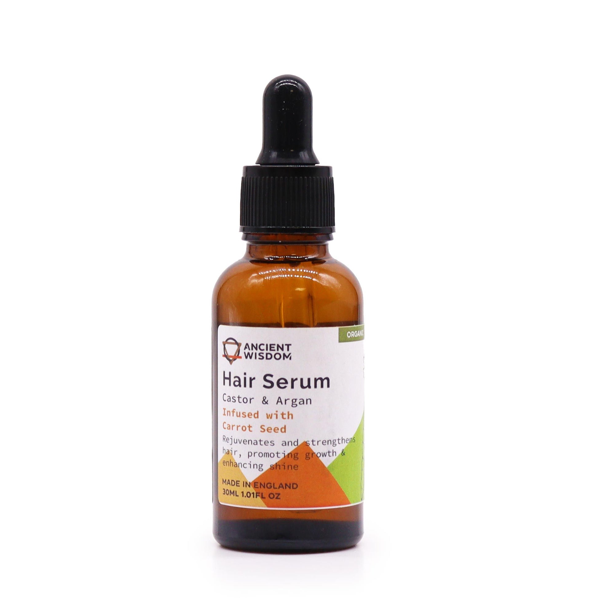 Organic Hair Serum 30ml - Carrot Seed - Vivid Aromas UK