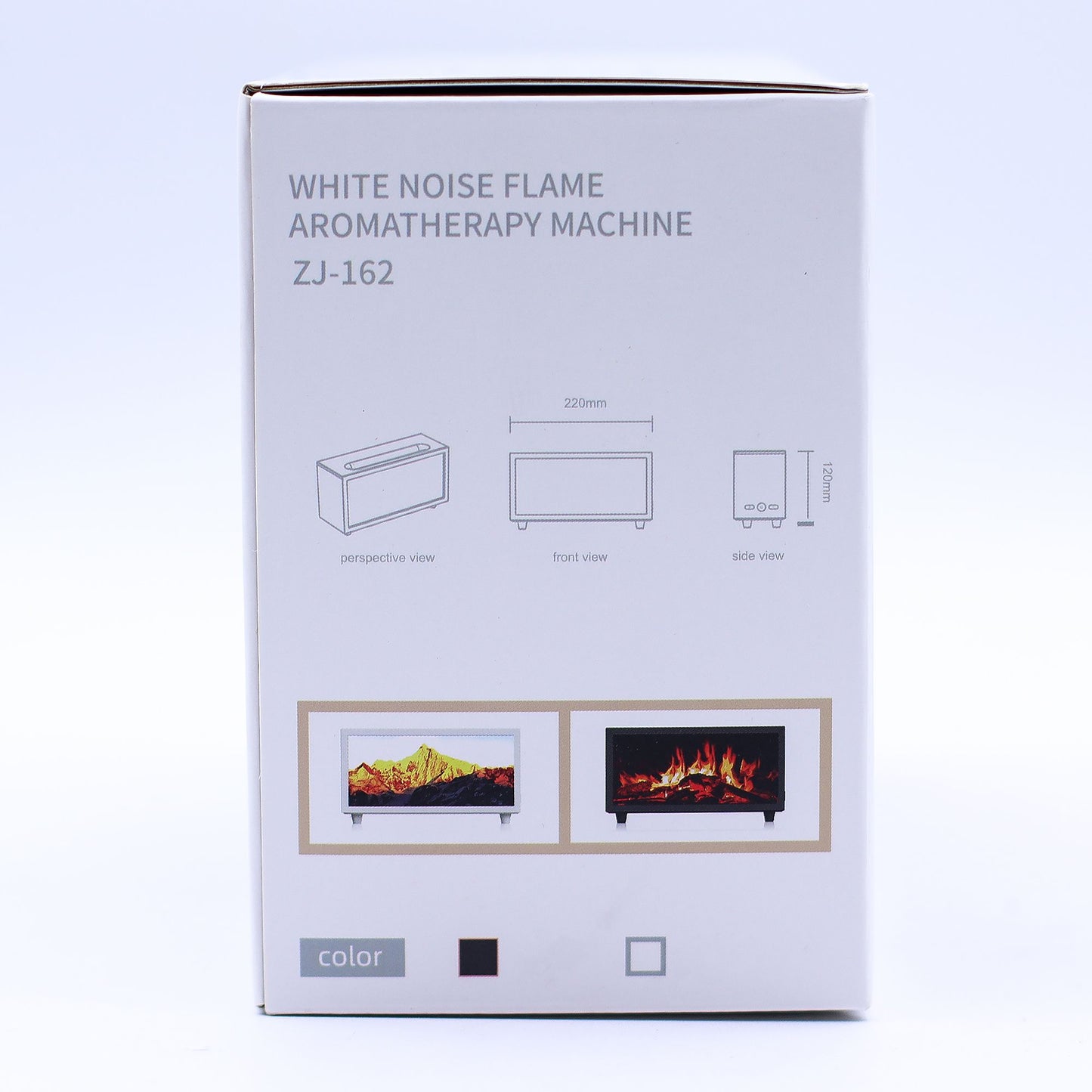 Flame Effect Aroma Diffuser with Birdsound - Black USB - Colour Change - Vivid Aromas UK