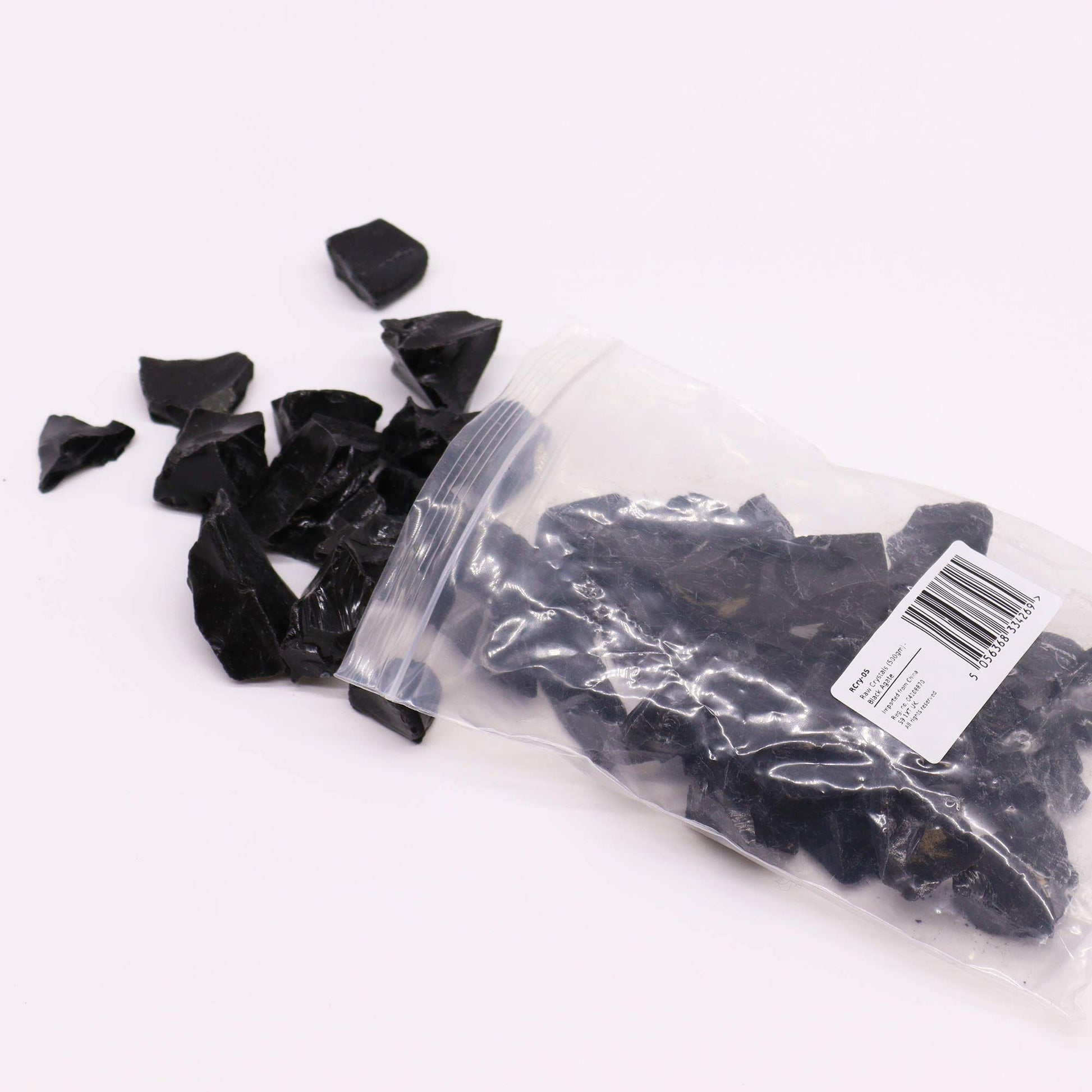 Raw Crystals (500gm) - Black Agate - Vivid Aromas UK