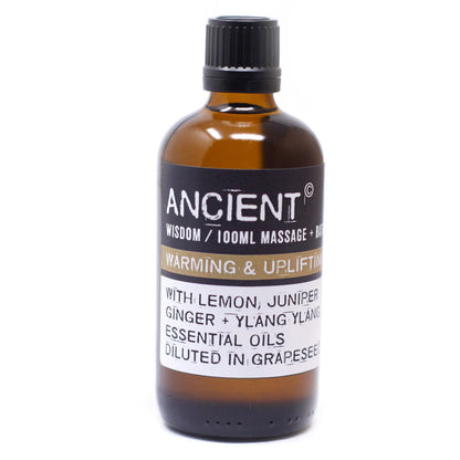 Warm & Uplifting Massage Oil - 100ml - Vivid Aromas UK
