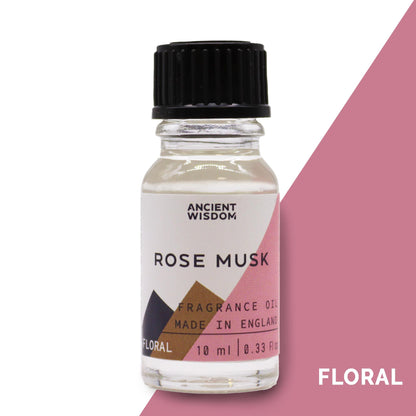 10ml Rose Musk Fragrance Oil - Vivid Aromas UK