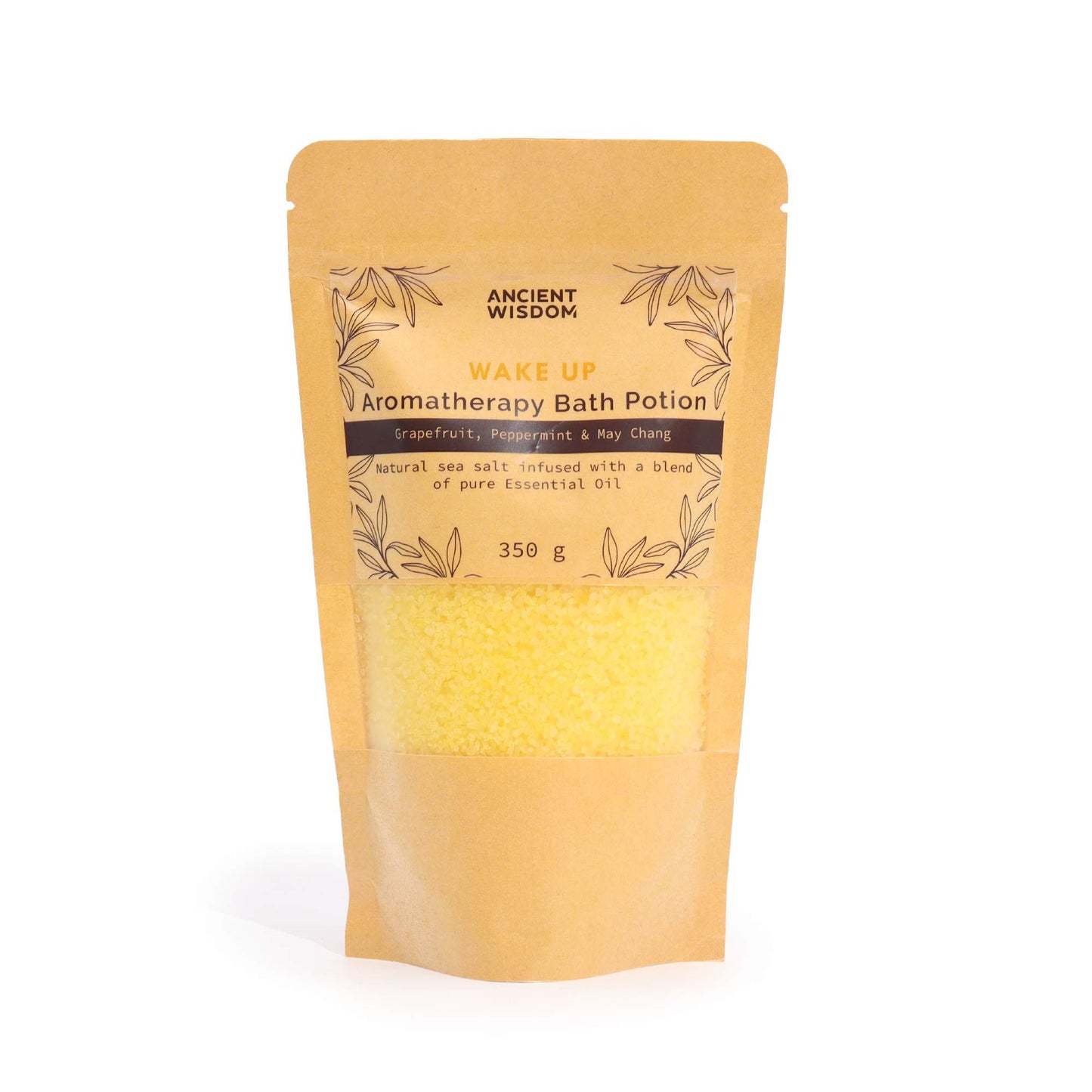 Aromatherapy Bath Potion in Kraft Bag 350g - Wake Up - Vivid Aromas UK