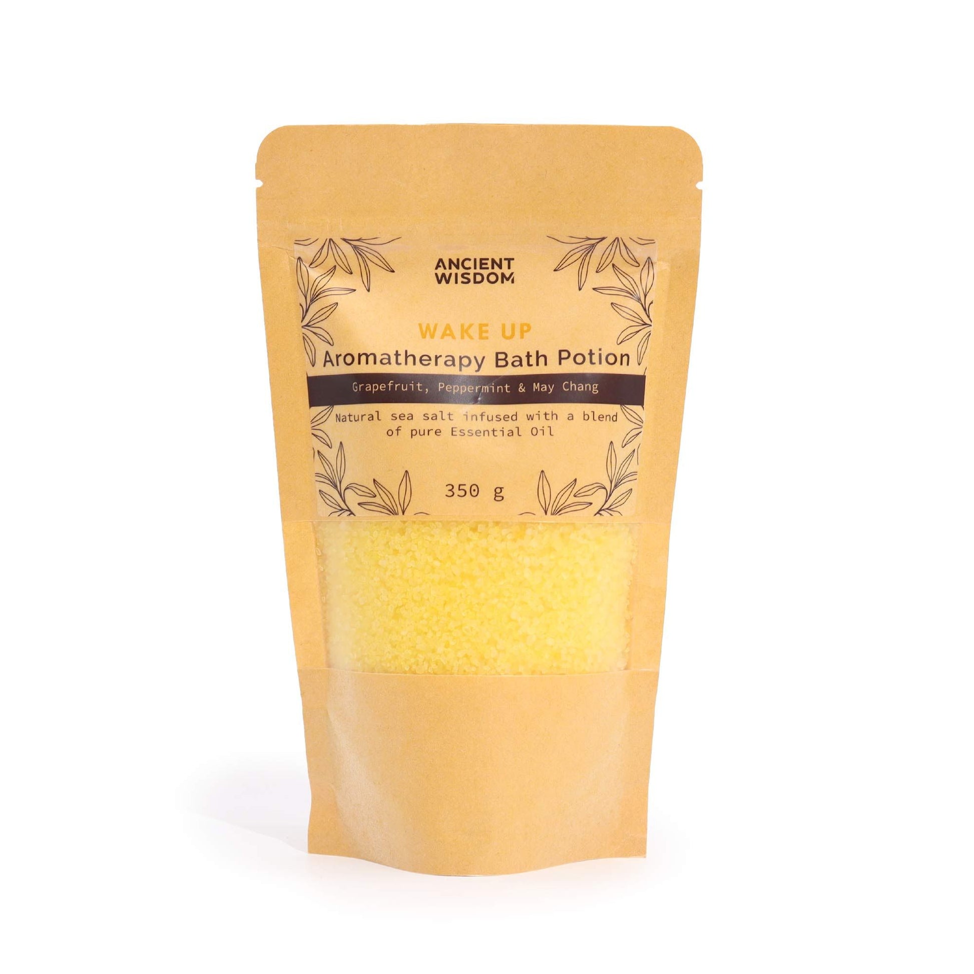 Aromatherapy Bath Potion in Kraft Bag 350g - Wake Up - Vivid Aromas UK