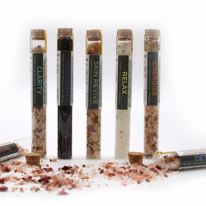 Bath Salts in Vials - Gift Pack of 7 - Vivid Aromas UK