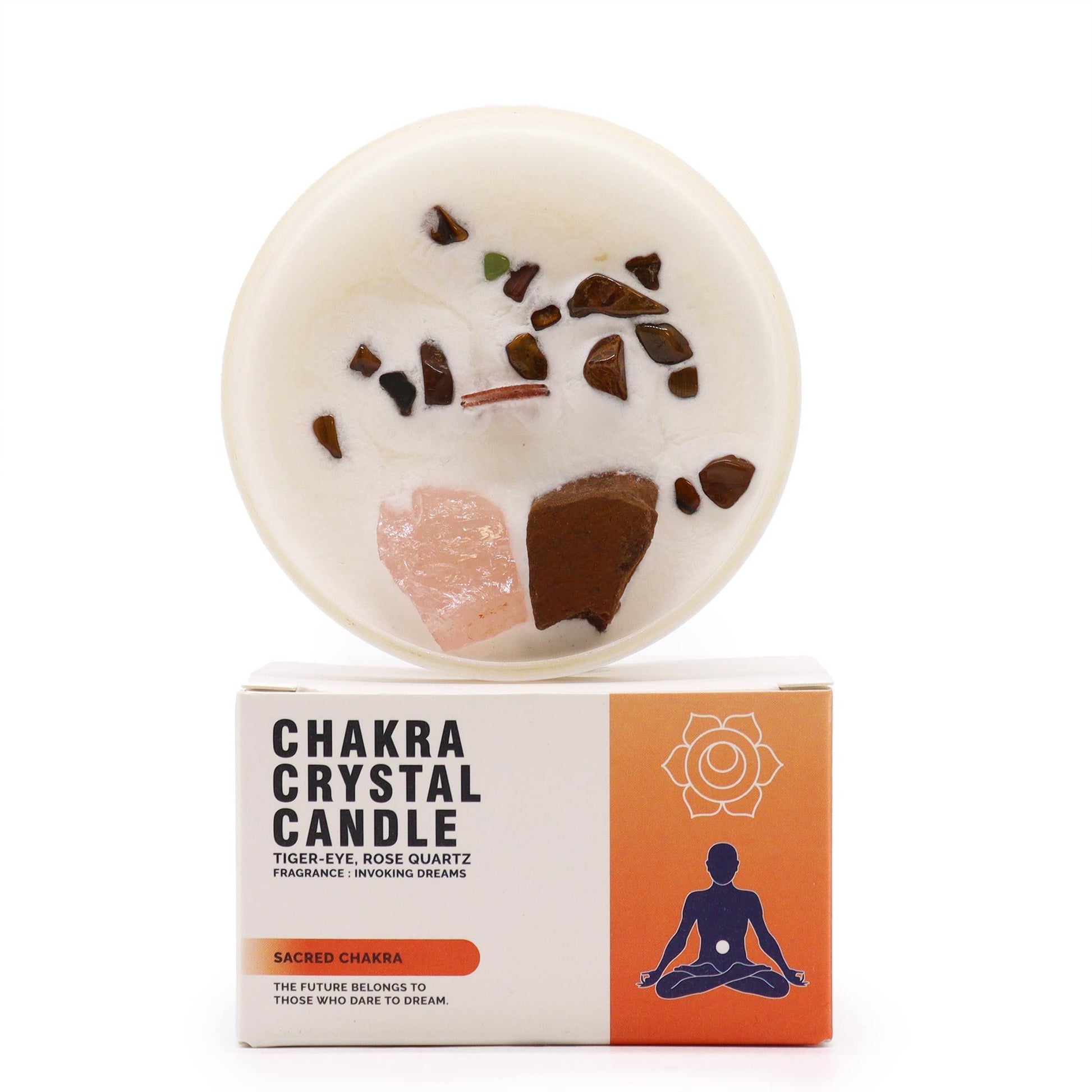 Chakra Crystal Candles - Sacred Chakra - Vivid Aromas UK